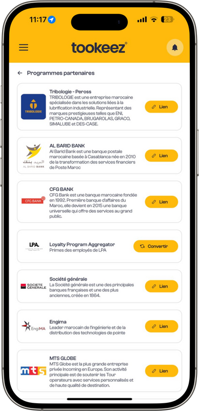 Faites la liaison avec votre programme